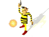 Gif animé jo dalton tire